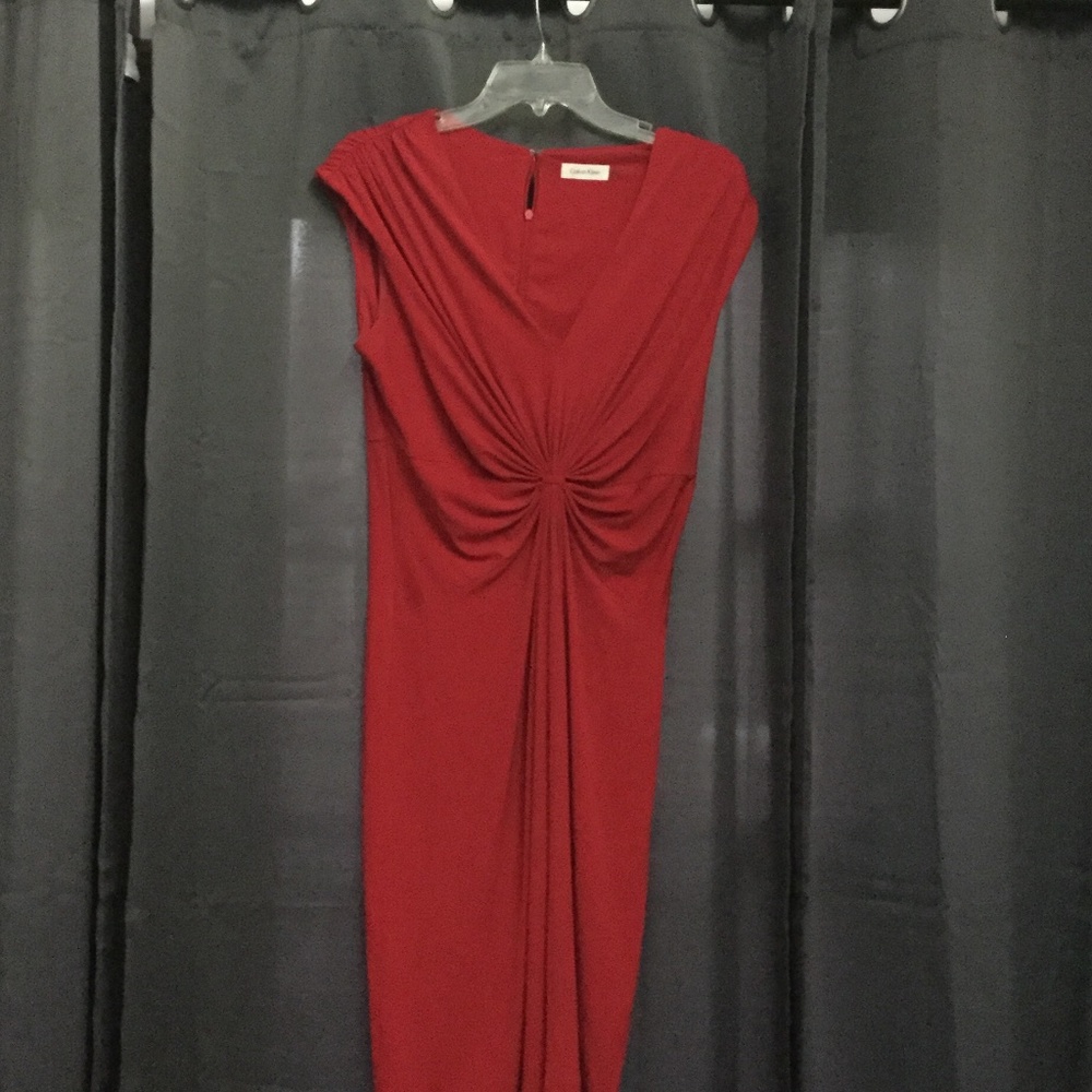 Calvin Klein red dress